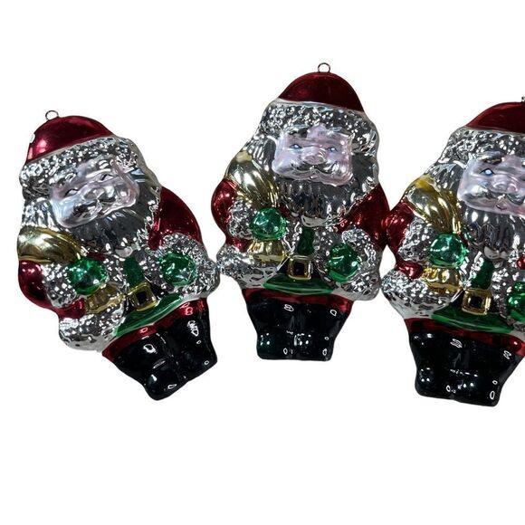 Vintage Allure Christmas 6 piece Santa and Christmas Tree Napkin Ring Holders‎ - Picture 2 of 10